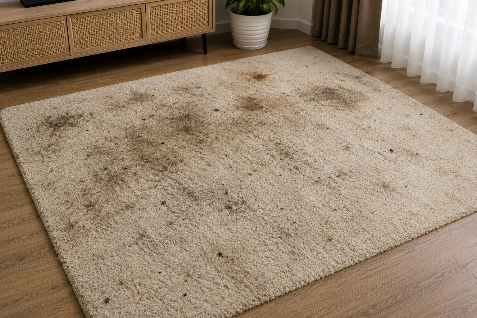Carpet before