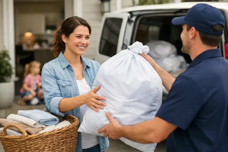 How Does Laundry Pickup Work for Busy Homes?
