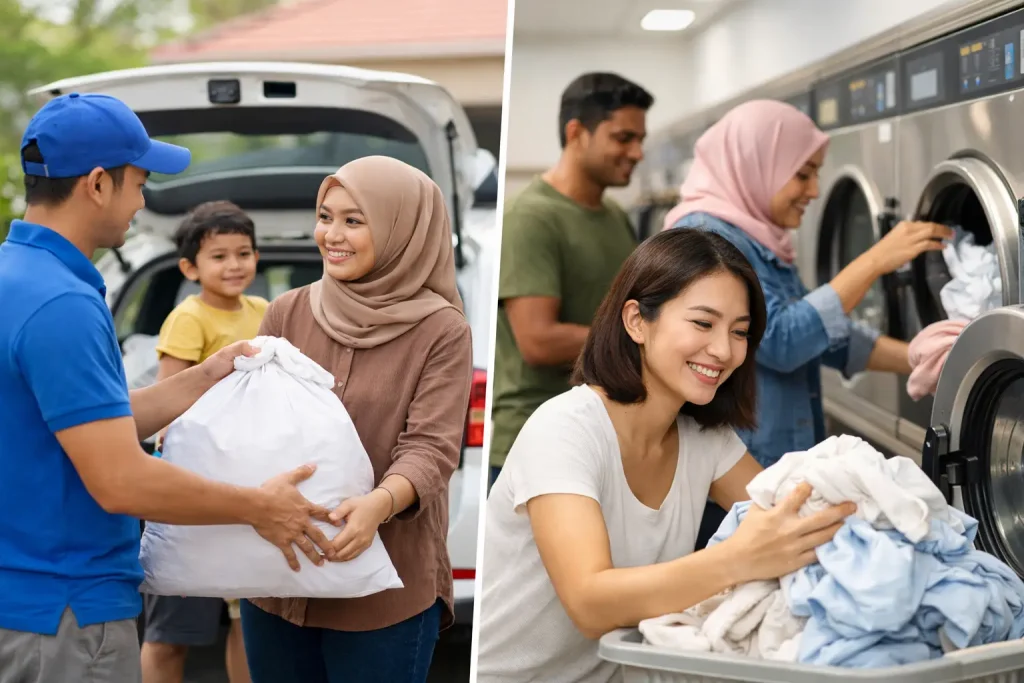 Laundry Pickup Versus Laundromats for Busy Homes